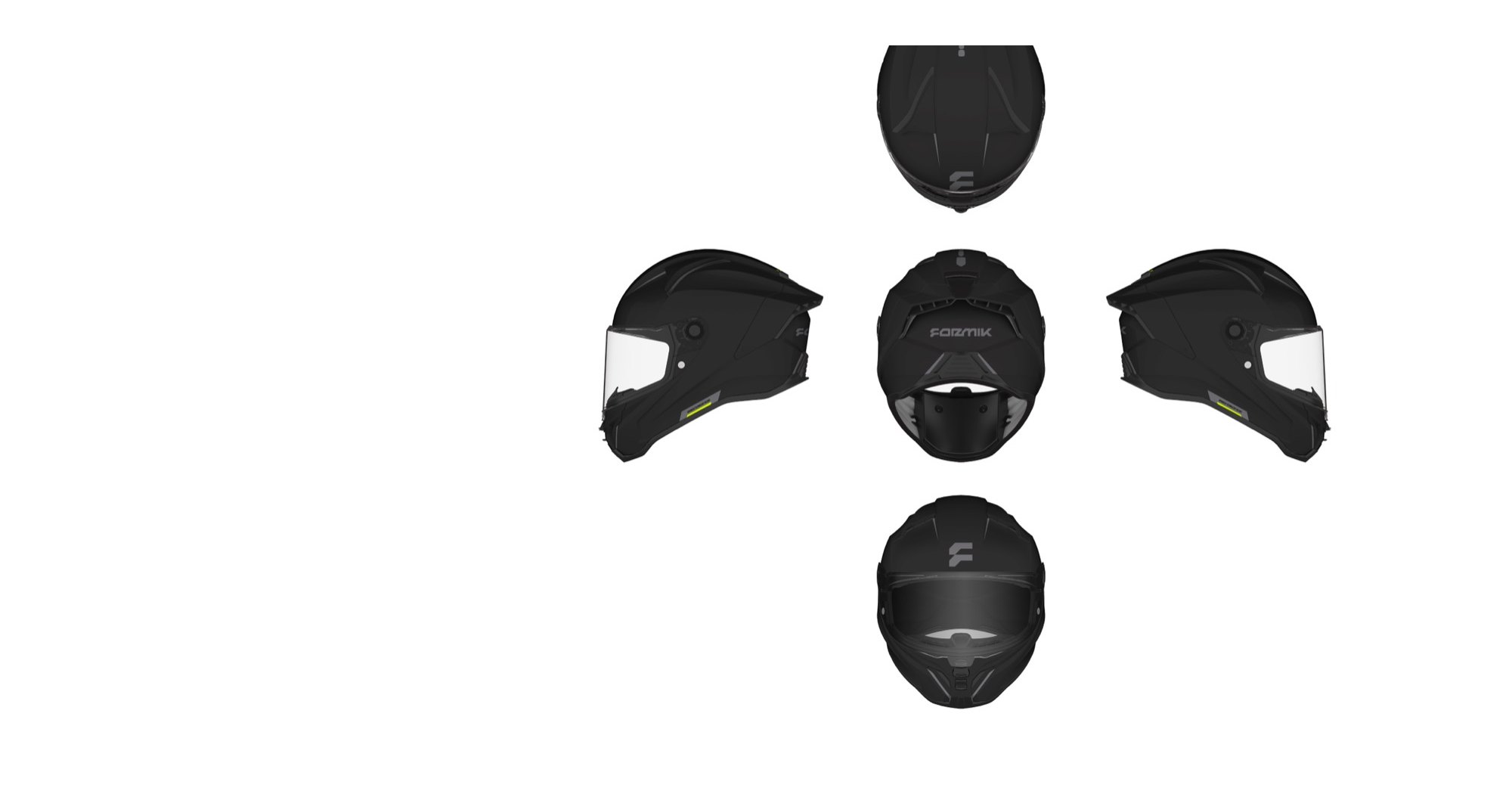 Casco Formik Borno Nude Black