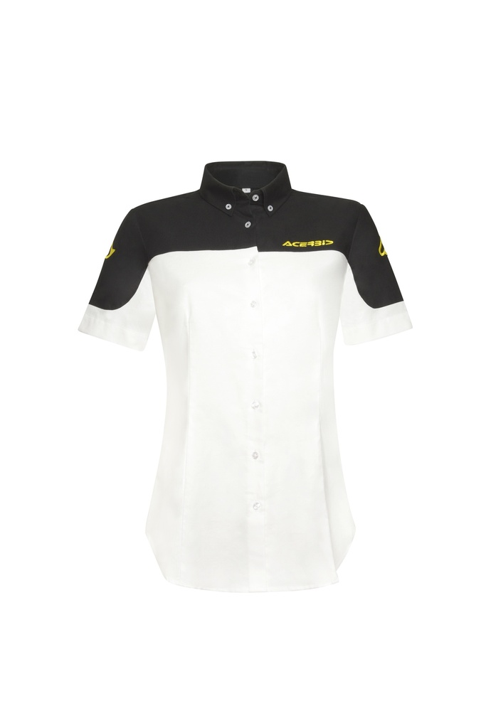 CAMISA ACERBIS PADDOCK MUJER - BLA/NEG - foto 2