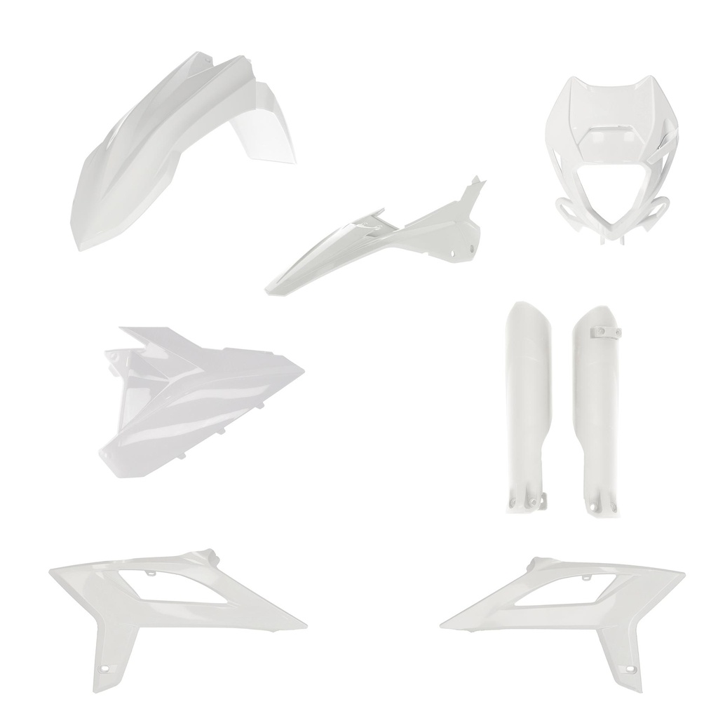 Full Kit Plast. Beta Rr125/200/250/300 2T - 350/390/430/480 4T - Blanco