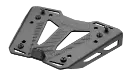 Base soporte trasero monokey trekker en aluminio anodizado - negro
