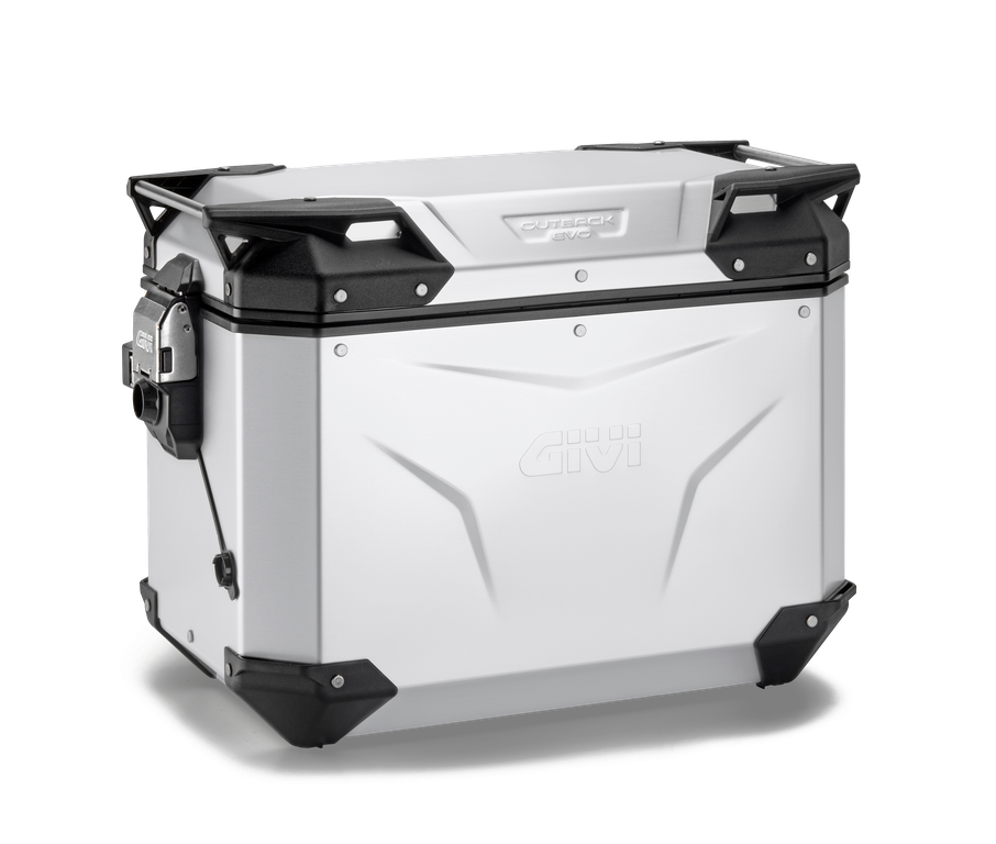 Baul Monokey® Trekker Outback Der. Evo Aluminio Anodiz. 48 Lts - Añadir Kit Smart Security L