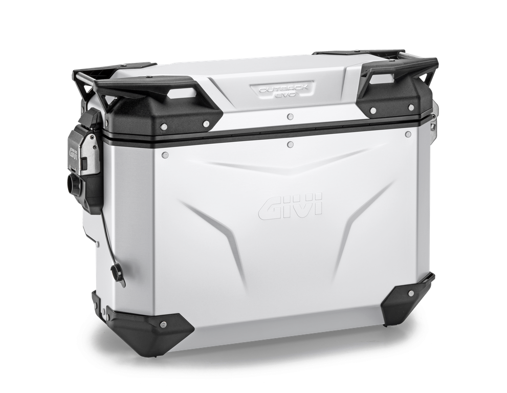 Baul Trekker Outback Der. Evo Aluminio Anodiz. 33 Lts - Añadir Kit Smart Security L