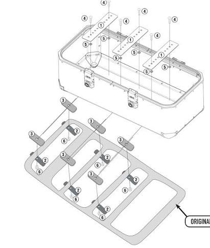 Kit Universal Para Fijacion Del Maletero Obk110 En Portaequipajes Atv