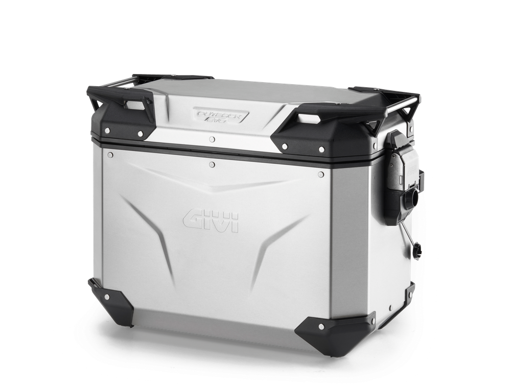 Baul Monokey® Trekker Outback Evo Aluminio Izq. 44 Lts - Añadir Kit Smart Security L
