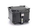 Baul Monokey® Trekker Outback Evo Aluminio Negro 42 Lts - Añadir Kit Smart Security Lock