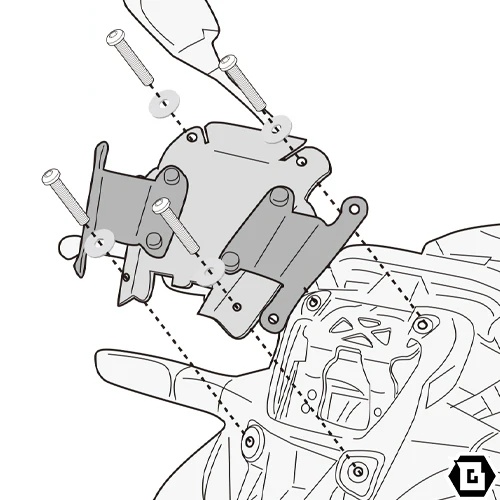 Kit anclajes especifico para 4137A - kawasaki z 900 (25)