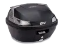 Top case 37 lts - negro tech - incluye parrilla y kit de fijacion universal