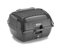 Top Case Monolock 45Lts C/ Red Elastica Respaldo Cobertor Interno - Negro