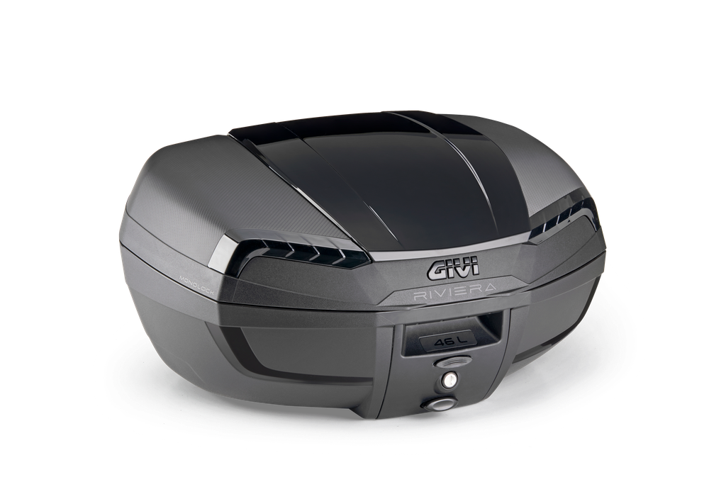 Top Case Monolock Riviera 46Lts Negro/Negro