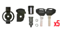 Kit Cierre Security Lock Para 1 Maleta Completa De Bombin Y Pletina Bajo Cierre