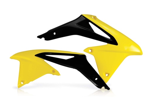 [0011645.279] Cachas cubre radiador suz rmz 450 -08-17 (Amarillo/Negro)