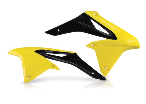 [0013764.279] Cachas cubre radiador suz. rmz 250 - 10-17 (Amarillo/Negro)