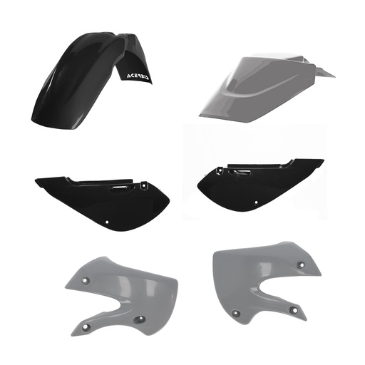 [0007594.319] Kit De Plasticos Kawasaki Kx 65 (00-21) Suzuki Rm 65 (03-18) (Negro/Gris)