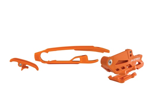 [0021833.010] Kit Guia/Desliza Cadena Ktm Sx -Sxf (16-19) / Husq Tc/ Fc/Te/Fe (16-19) (Naranja)