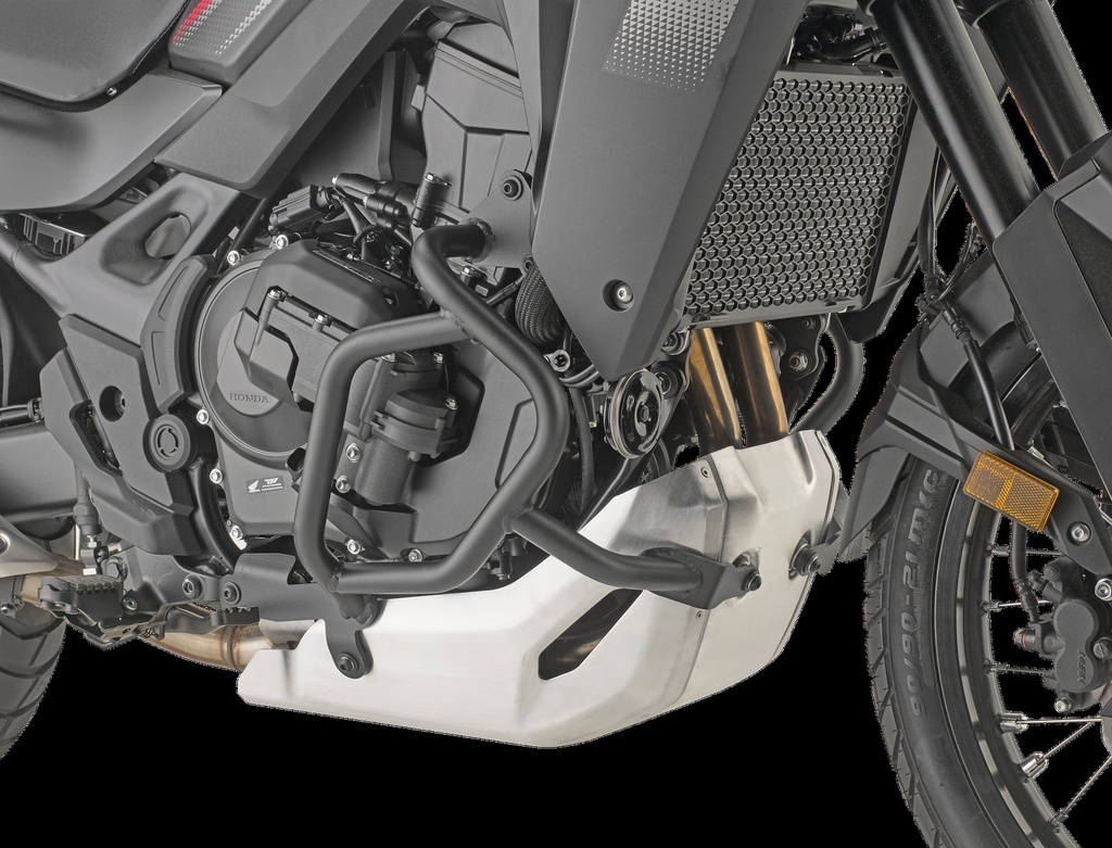 Defensa de motor baja negra Honda XL 750 Transalp E-Clutch (26)