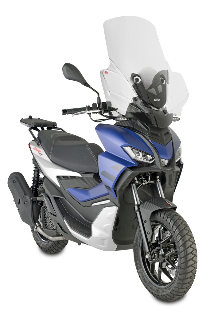 Parabrisa transparente 74x61 (instal c/D6711KIT)- APRILIA SR GT 125-200