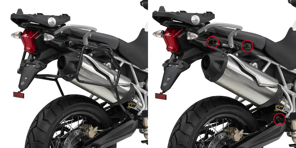 Soporte Lateral Fijacion Rapida Triumph Tiger 800 / 800 Xc / 800 Xr (11-17)