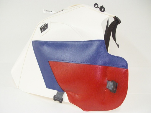 [BAG-1172A] Protector de Tanque Bagster Honda AFRICA TWIN XRV 750 (BLANCO/POINTE AZUL/ROJO)