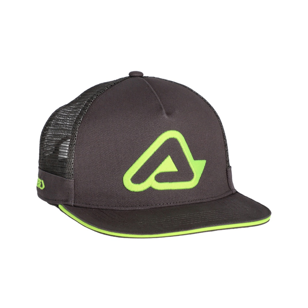 Gorra acerbis logo gris/amarillo