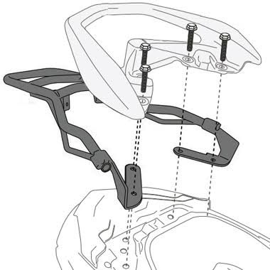 Soporte Top Case Yamaha N-Max 125-155 (15-20)