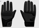 GUANTES LOGMA NEGRO/ANTRACITA