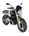 Parabrisa universal cafe race negro (20.5x26.5 cm) (combinar kit de anclaje especif. para c´moto)