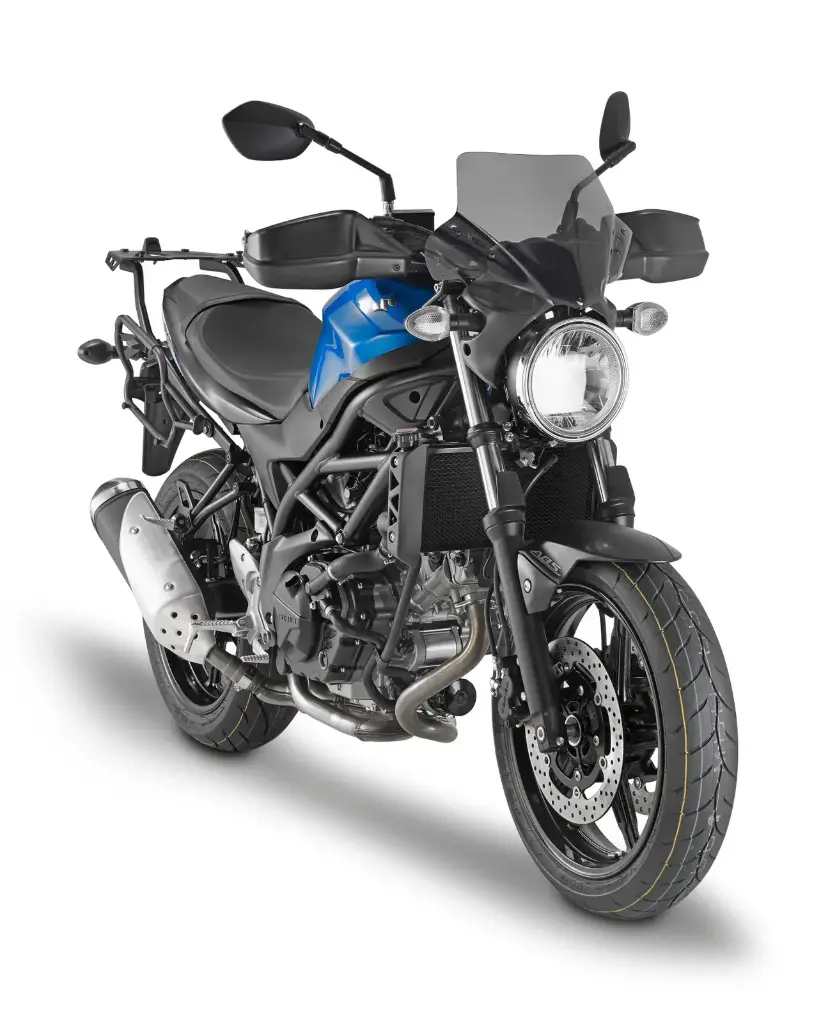Parabrisa Especifico Ahumado 28.5 X 36 Cms (Hxa) Suzuki Sv 650 (16 -18) (Incluye Kit Anclaje)