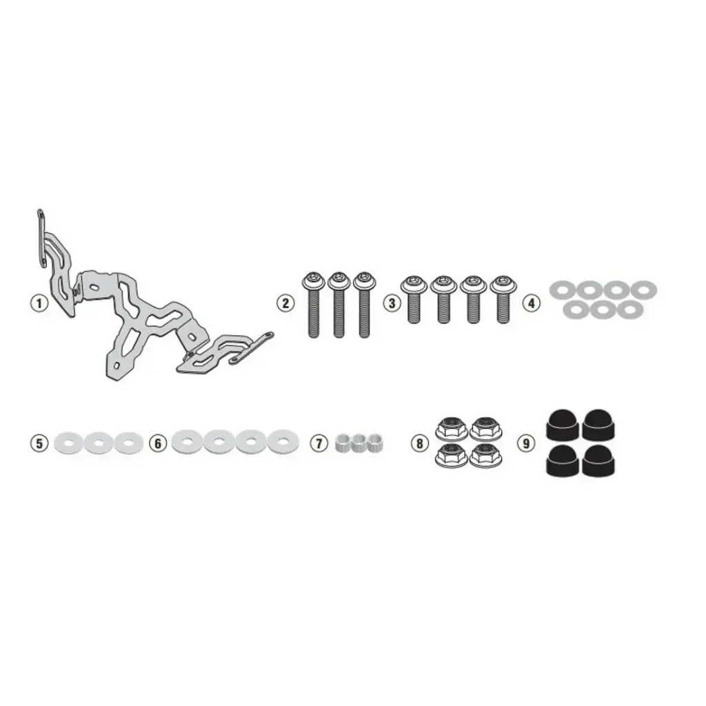 Kit De Anclajes P/Parabrisas 5104S - Bmw S 1000 R (14-20)