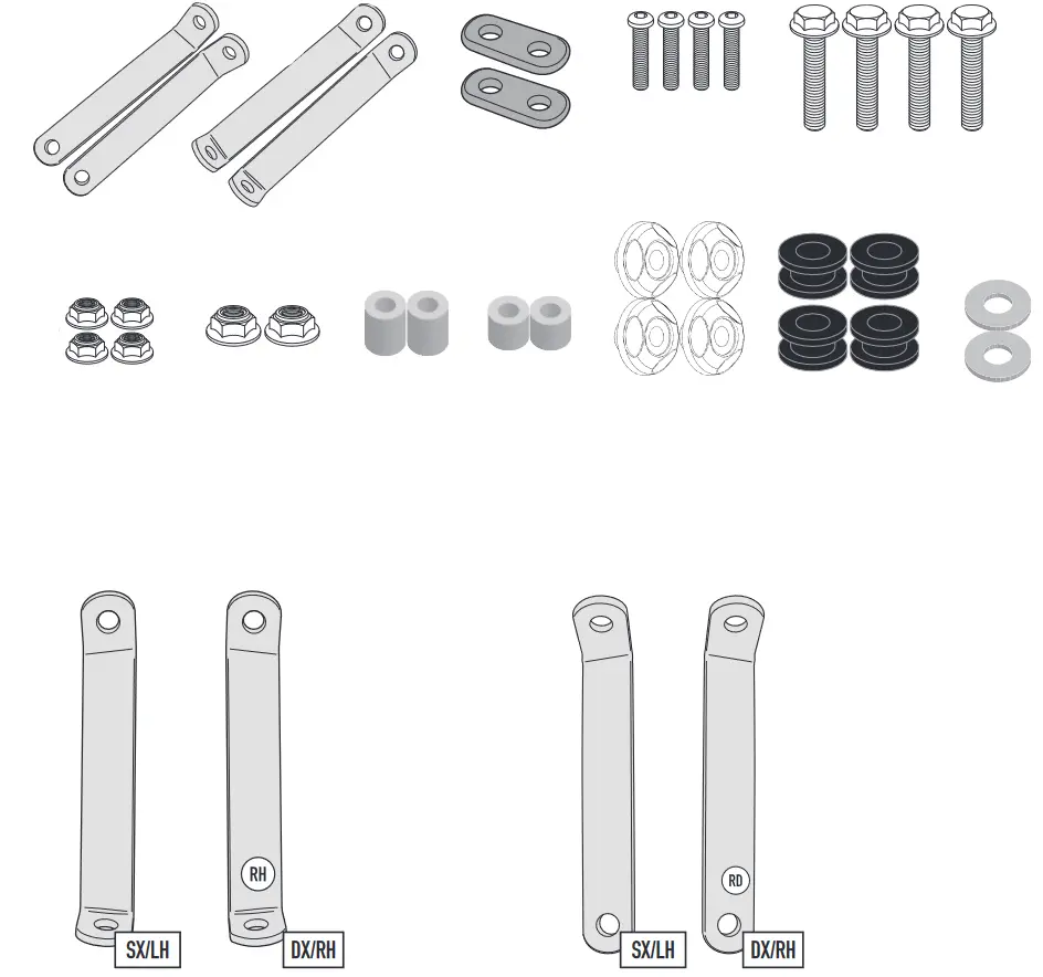 Kit anclaje especifico kymco agility 125-150 (14-22) (440a/441a)