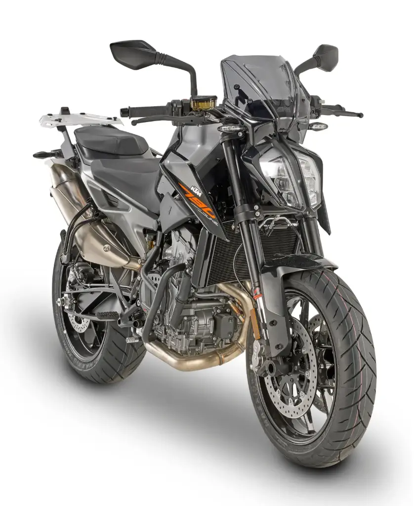 Parabrisa Especifico Ahumado 25 X 31 Cms (Hxa) (Kit Incluido) Ktm Duke 790 (18) -