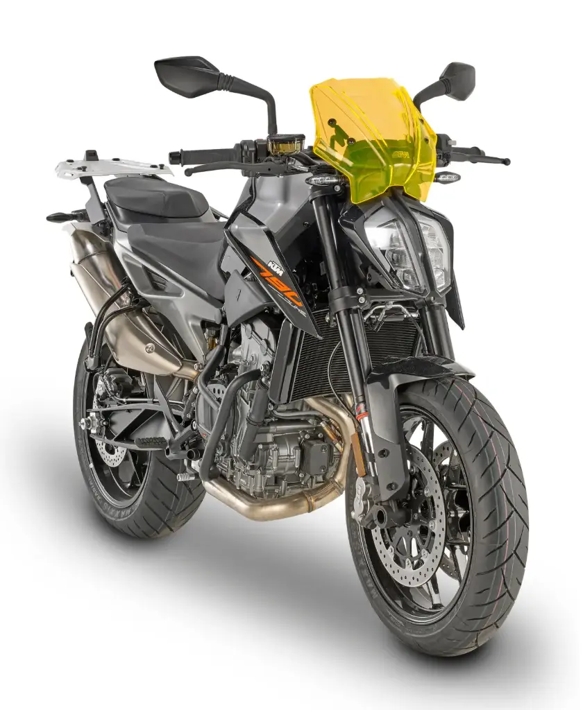 Cupula especifica "naranja" 25 x 31 cms (hxa) (kit incluido) ktm duke 790 (18)