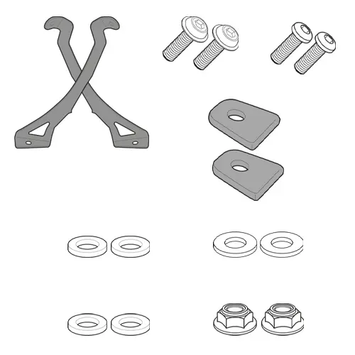 Kit de anclaje especifico para 5107dt - bmw f 700 gs (13-17)