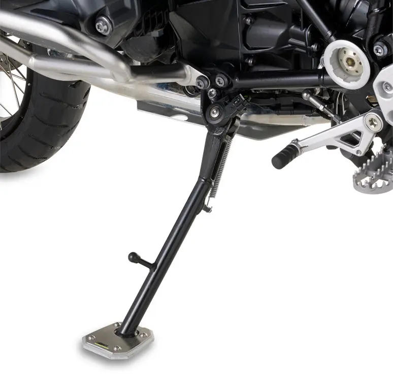 Ampliador de muleta en aluminio y acero inoxidable bmw r1200gs