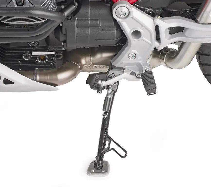 Ampliador De Muleta En Aluminio Y Acero Inoxidable Moto Guzzi V85 Tt (19-21)