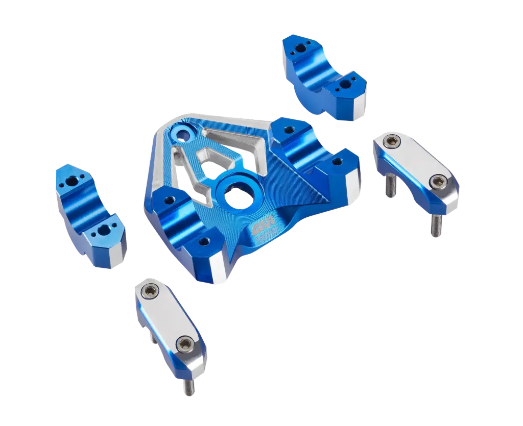 Elevador Manubrio En Aluminio 6082 - Anod Azul