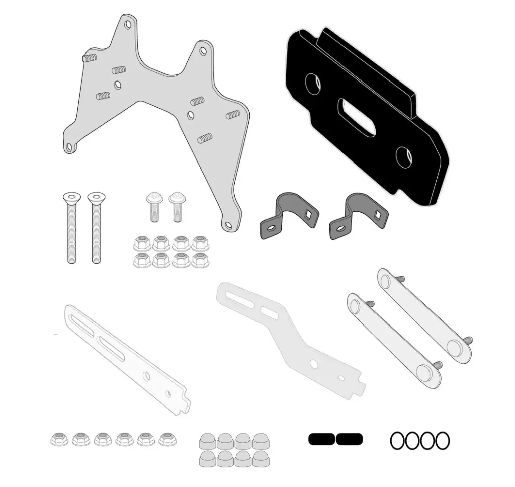 Kit especifico para el montaje de s250 toolbox en el portamaletas original pl6401cam