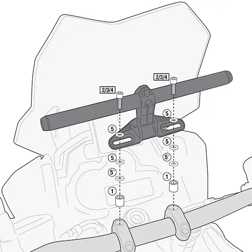 Kit Especifico Para El Montaje Del (Para Garmin Zumo 390Lm Y 590Lm)