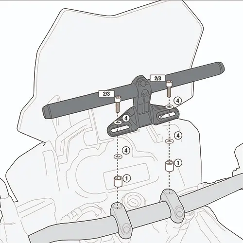 Kit especifico para el montaje del smart bar s900a o el smart mount s901a