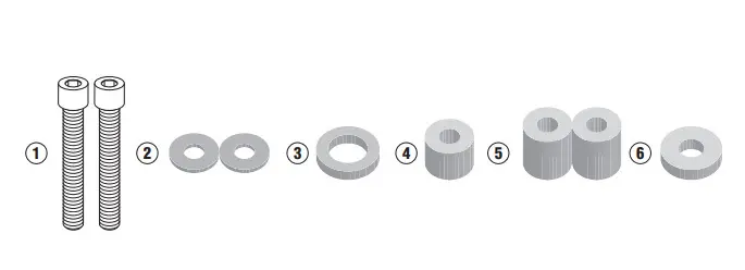 Kit especifico para montar slider sld01 - kawasaki z 650 (17-20)