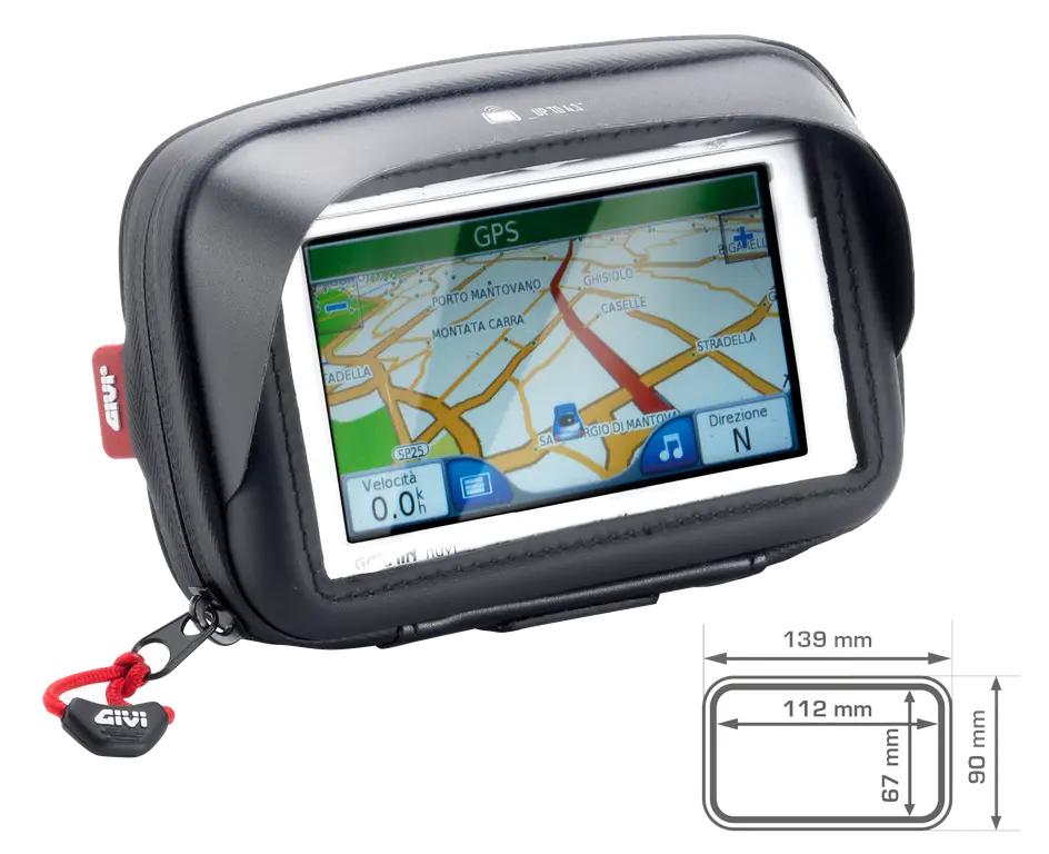 Porta-Smartphone / Porta-Navegador Gps Al Manillar 3.5 Pulgadas - Neg