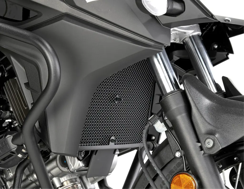 Protector Radiador Especifico En Acero Inoxi. Negro Suzuki Dl 650 V-Strom (17-19)