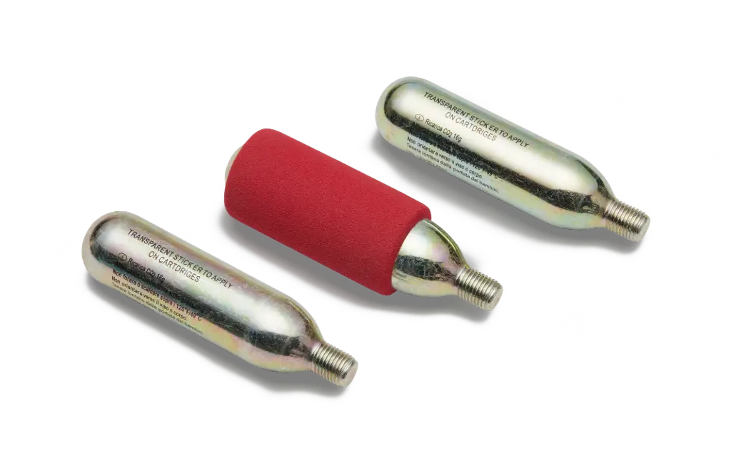Set De Tres Pequeñas Bombonas De Co2 De Recambio