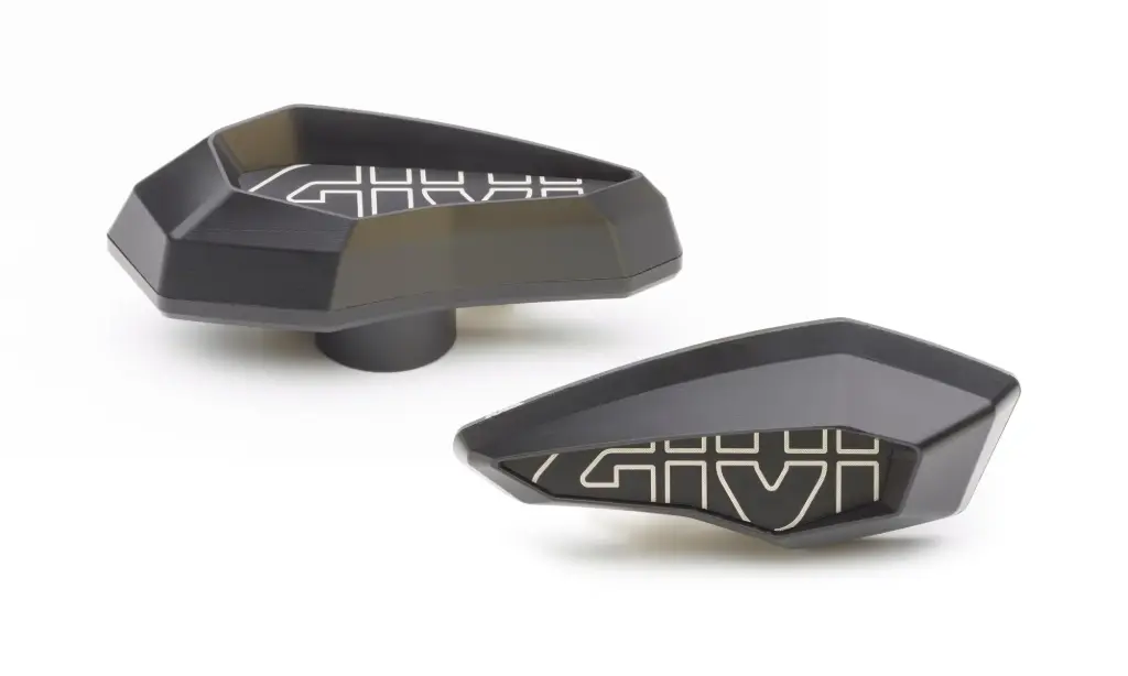 Slider protector universal alumiino anodizado negro a combinar kit anclaje para cada moto
