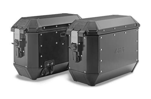 [ala36bpack2] Trekker Alaska Monokey Lateral 36 Lts (Par) - Aluminio Negro