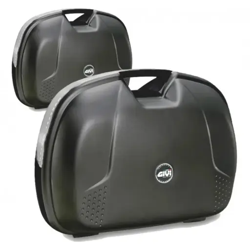 [E360NTPACK2] Maleta Lateral 40 Lts (Par) - Negro Tech