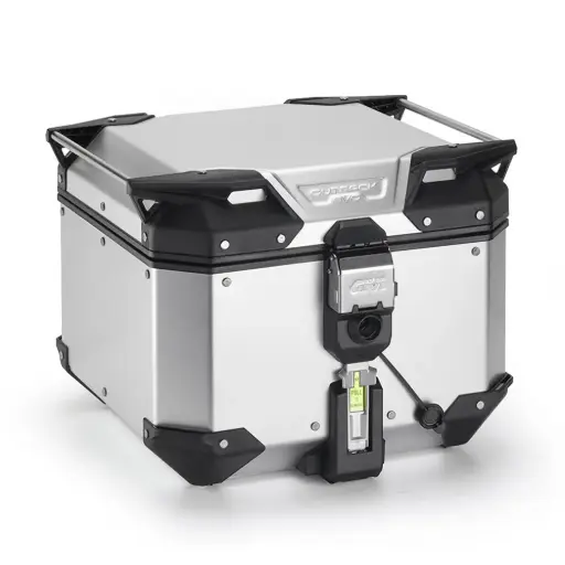 [OBKEV42AA] BAUL MONOKEY® TREKKER OUTBACK EVO ALUMINIO ANODIZ. 42 LTS - AÑADIR KIT SMART SECURITY LOCK