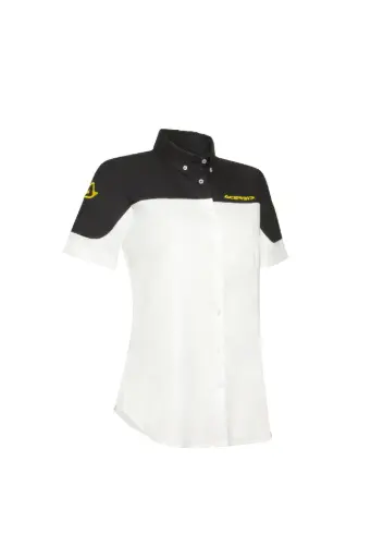Camisa Acerbis Paddock Mujer - Bla/Neg