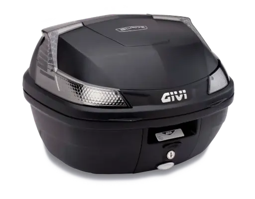 [b37nt] Top case 37 lts - negro tech - incluye parrilla y kit de fijacion universal