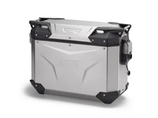 [OBKEV37AL] BAUL MONOKEY® TREKKER OUTBACK IZQ. EVO ALUMINIO 37 LTS - AÑADIR KIT SMART SECURITY LOCK
