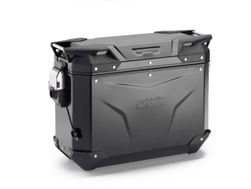 BAUL MONOKEY® TREKKER OUTBACK DER. EVO ALU. NEGRO 37 LTS - AÑADIR KIT SMART SECURITY LOCK